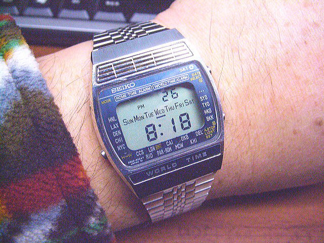 現状ジャンク品 SEIKO セイコー 時計 A239-5020 ワールドタイム 時計 