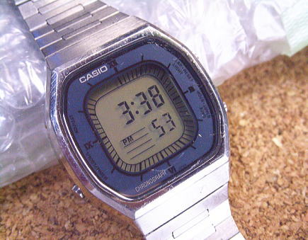 カシオトロン 25CS-16 1980年代 CASIO ライト 裏蓋保護シール付